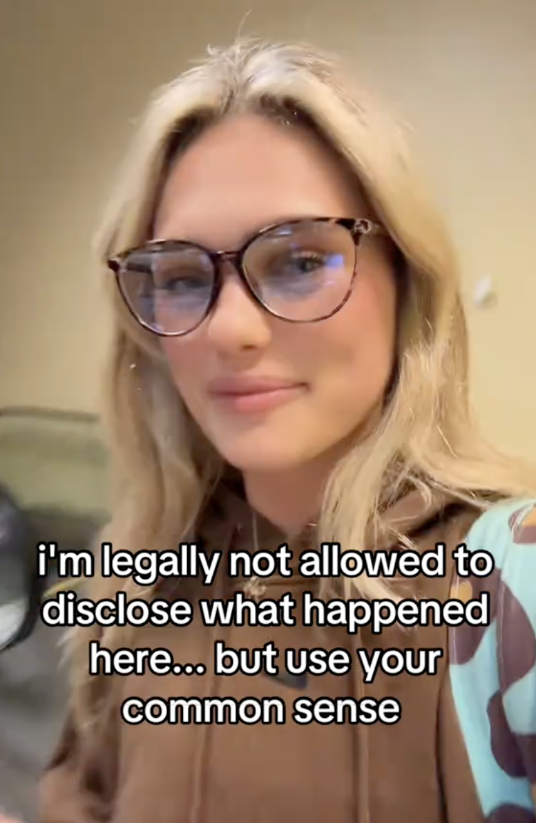 woman in a movie theater